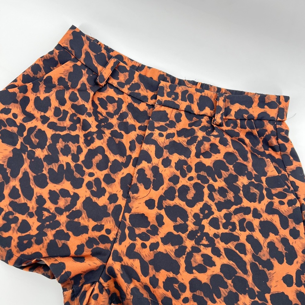 SHEIN Leopard Print Shorts Women's Size‎ Large High Waist Casual Summer